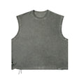 olive green “flaw-frame” tank